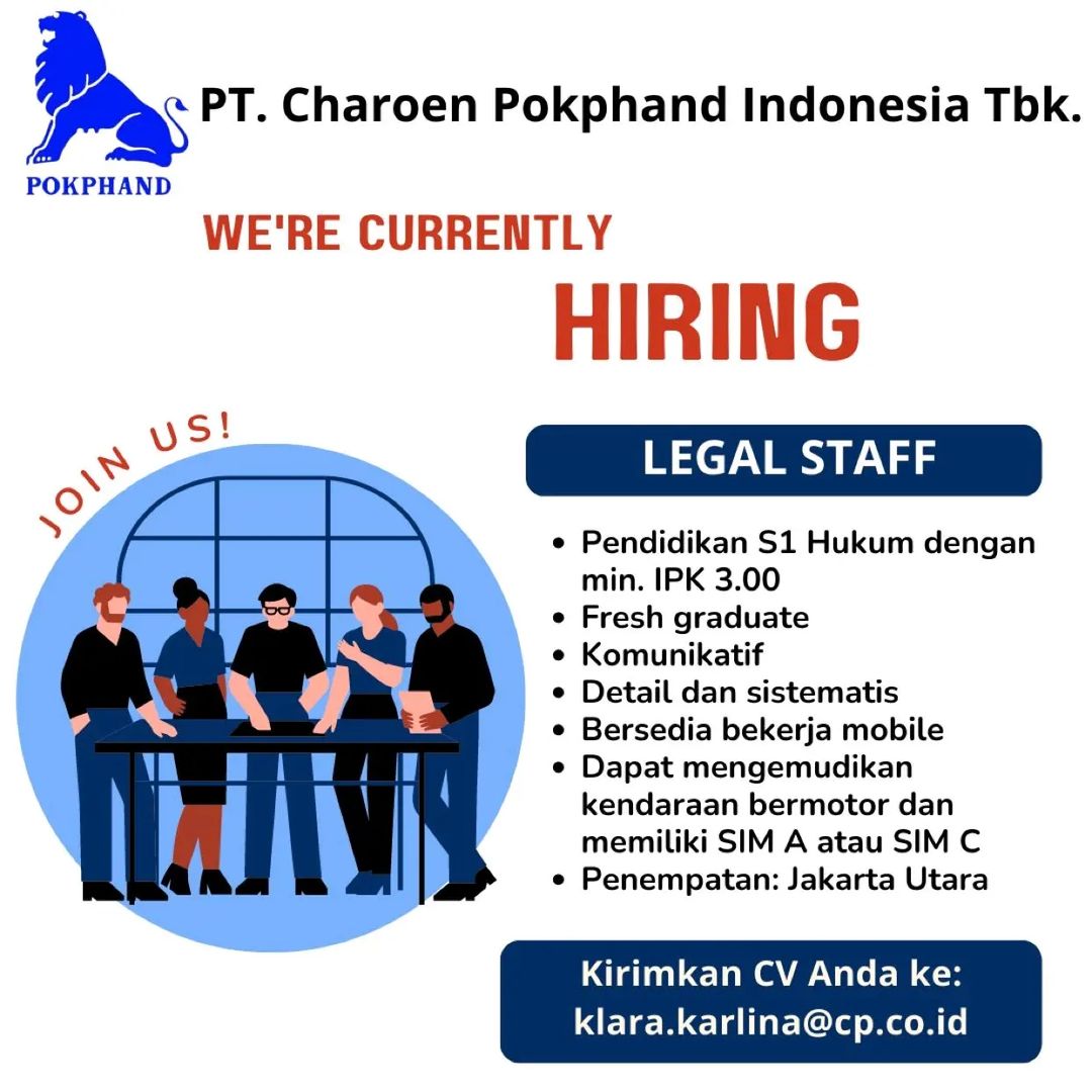 Lowongan Pekerjaan PT. Charoen Pokphand Indonesia Tbk USM Career And ...